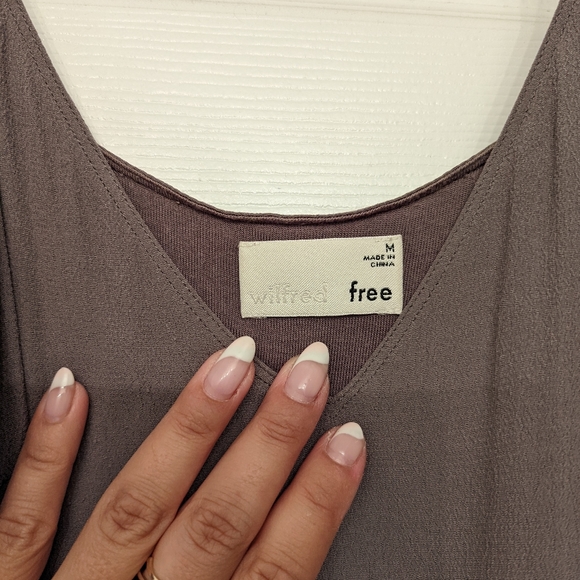 Wilfred free gray mini dress - Picture 2 of 3